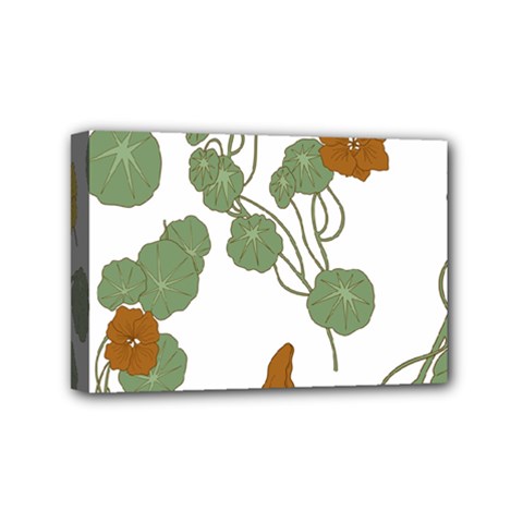 Nasturtium Flowers Plant Leaves Mini Canvas 6  x 4  (Stretched) from ArtsNow.com