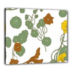 Nasturtium Flowers Plant Leaves Canvas 24  x 20  (Stretched)