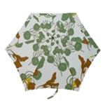 Nasturtium Flowers Plant Leaves Mini Folding Umbrellas