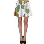 Nasturtium Flowers Plant Leaves Skater Skirt