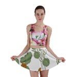 Nasturtium Flowers Plant Leaves Mini Skirt