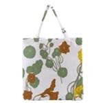 Nasturtium Flowers Plant Leaves Grocery Tote Bag