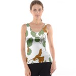 Nasturtium Flowers Plant Leaves Women s Basic Tank Top