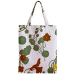 Nasturtium Flowers Plant Leaves Zipper Classic Tote Bag