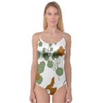 Nasturtium Flowers Plant Leaves Camisole Leotard 