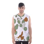 Nasturtium Flowers Plant Leaves Men s Basketball Tank Top