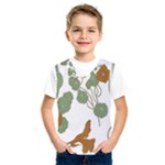 Nasturtium Flowers Plant Leaves Kids  Basketball Tank Top