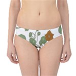 Nasturtium Flowers Plant Leaves Hipster Bikini Bottoms