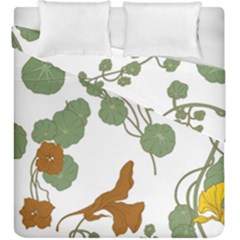 Nasturtium Flowers Plant Leaves Duvet Cover Double Side (King Size) from ArtsNow.com