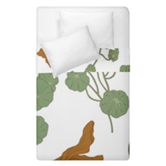 Nasturtium Flowers Plant Leaves Duvet Cover Double Side (Single Size) from ArtsNow.com