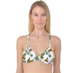 Nasturtium Flowers Plant Leaves Reversible Tri Bikini Top