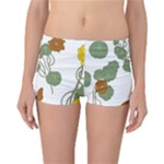 Nasturtium Flowers Plant Leaves Reversible Boyleg Bikini Bottoms