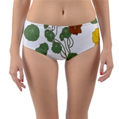 Reversible Mid-Waist Bikini Bottoms 