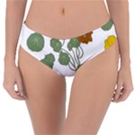 Nasturtium Flowers Plant Leaves Reversible Classic Bikini Bottoms