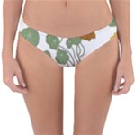 Nasturtium Flowers Plant Leaves Reversible Hipster Bikini Bottoms