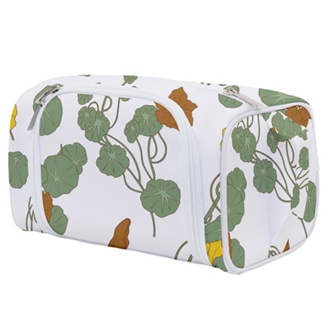 Nasturtium Flowers Plant Leaves Toiletries Pouch from ArtsNow.com