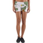 Nasturtium Flowers Plant Leaves Yoga Shorts