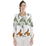 Nasturtium Flowers Plant Leaves Women s Windbreaker