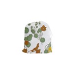 Nasturtium Flowers Plant Leaves Drawstring Pouch (XS)