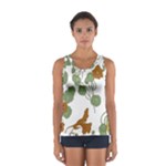 Nasturtium Flowers Plant Leaves Sport Tank Top 