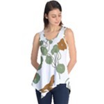 Nasturtium Flowers Plant Leaves Sleeveless Tunic