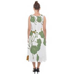 Midi Tie-Back Chiffon Dress 