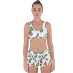 Nasturtium Flowers Plant Leaves Racerback Boyleg Bikini Set