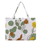 Nasturtium Flowers Plant Leaves Medium Tote Bag