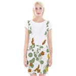 Nasturtium Flowers Plant Leaves Braces Suspender Skirt