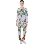 Nasturtium Flowers Plant Leaves Casual Jacket and Pants Set