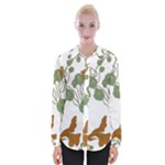 Nasturtium Flowers Plant Leaves Womens Long Sleeve Shirt