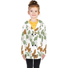 Kids  Double Breasted Button Coat 