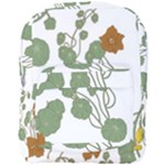 Nasturtium Flowers Plant Leaves Full Print Backpack