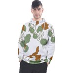 Nasturtium Flowers Plant Leaves Men s Pullover Hoodie