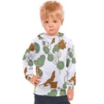 Nasturtium Flowers Plant Leaves Kids  Hooded Pullover