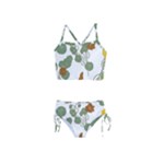 Nasturtium Flowers Plant Leaves Girls  Tankini Swimsuit