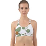 Nasturtium Flowers Plant Leaves Back Web Sports Bra