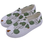 Nasturtium Flowers Plant Leaves Kids  Canvas Slip Ons