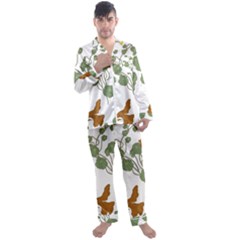 Men s Long Sleeve Satin Pajamas Set 