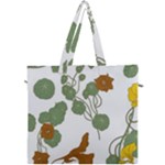 Nasturtium Flowers Plant Leaves Canvas Travel Bag