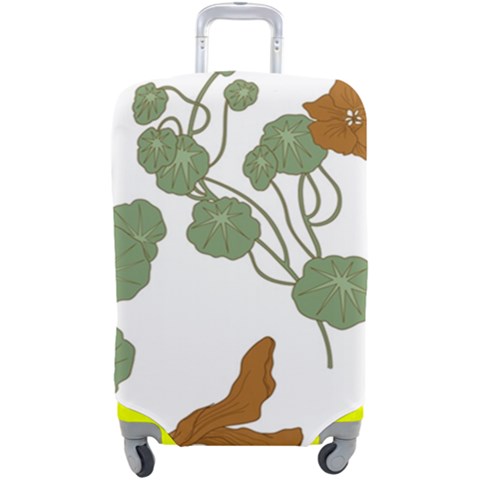 Nasturtium Flowers Plant Leaves Luggage Cover (Large) from ArtsNow.com