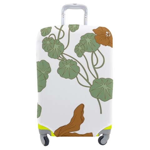 Nasturtium Flowers Plant Leaves Luggage Cover (Medium) from ArtsNow.com