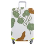 Nasturtium Flowers Plant Leaves Luggage Cover (Medium)