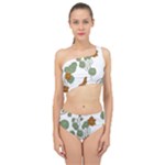 Nasturtium Flowers Plant Leaves Spliced Up Two Piece Swimsuit