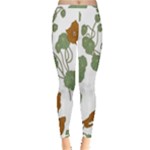 Nasturtium Flowers Plant Leaves Inside Out Leggings