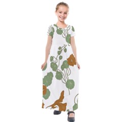 Kids  Short Sleeve Maxi Dress 