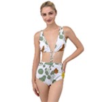 Nasturtium Flowers Plant Leaves Tied Up Two Piece Swimsuit