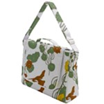 Nasturtium Flowers Plant Leaves Box Up Messenger Bag