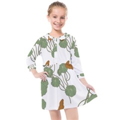 Kids  Quarter Sleeve Shirt Dress 