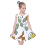 Nasturtium Flowers Plant Leaves Kids  Summer Dress